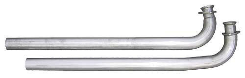 Pypes Stainless Intermediate Pipe - 2-1/2 in Diameter - Pypes Exhaust - Stock 3-Bolt Manifolds - Pontiac 1964-81 (Pair)