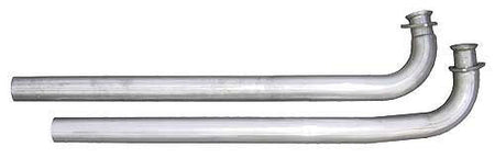 Pypes Stainless Intermediate Pipe - 2-1/2 in Diameter - Pypes Exhaust - Stock 3-Bolt Manifolds - Pontiac 1964-81 (Pair)