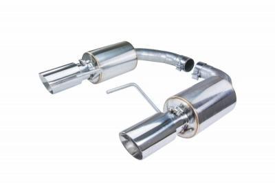 Pypes Street Pro Touring Axle-Back  Stainless Exhaust System - 2-1/2 in Diameter - Chrome 3 in Tips - Ford Mustang 2024