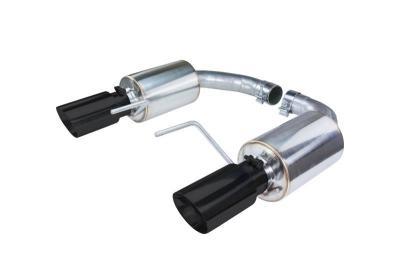 Pypes Street Pro Touring Axle-Back  Stainless Exhaust System - 2-1/2 in Diameter - Black 3 in Tips - Ford Mustang 2024