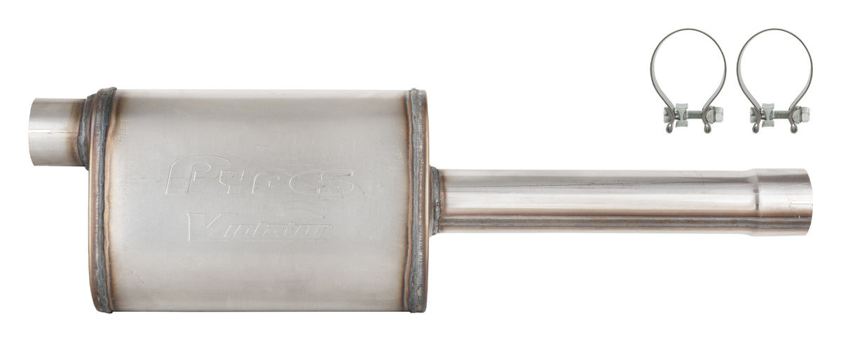 Pypes Violator Stainless Muffler - 2-3/4 in Inlet / Outlet - GM GenV LT-Series - GM Fullsize Truck 2019-25 - 
