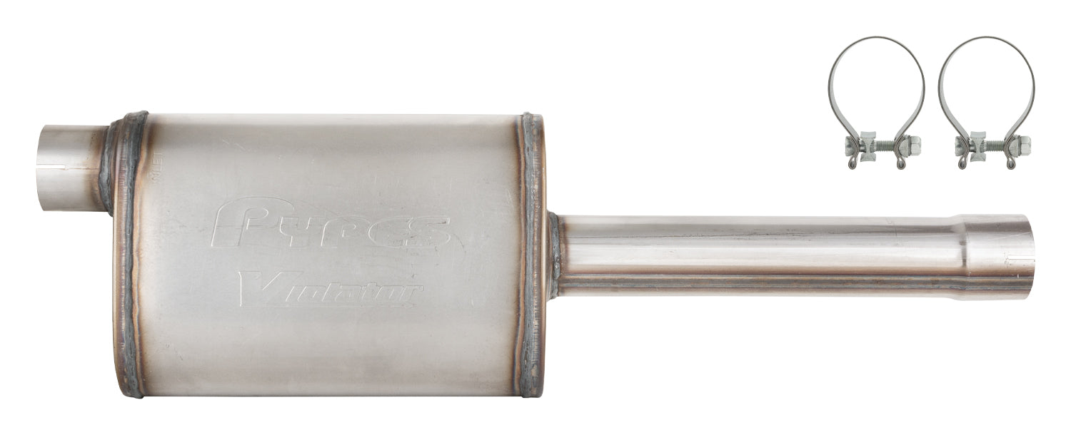 Pypes Violator Stainless Muffler - 2-3/4 in Inlet / Outlet - GM GenV LT-Series - GM Fullsize Truck 2019-25 - 