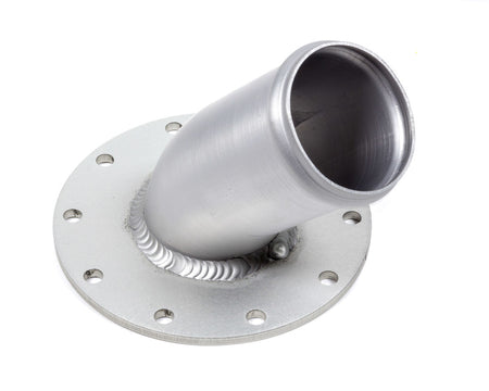Pyrotect Flat Mount Fuel Cell Filler Neck - 45 Degree 2-1/4 in OD Neck - 4-1/2 in 10-Bolt Circle