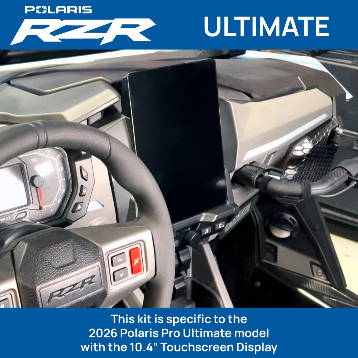 Rugged Radios 2026 Polaris RZR Pro R Ultimate â€“ Complete Communication Kit /w Bluetooth Intercom & 2-Way Radio (10.4â€³ Touchscreen Models Only) - STX Stereo Remote Head / G1 GMRS PRO26-STX-RS-G1-HK