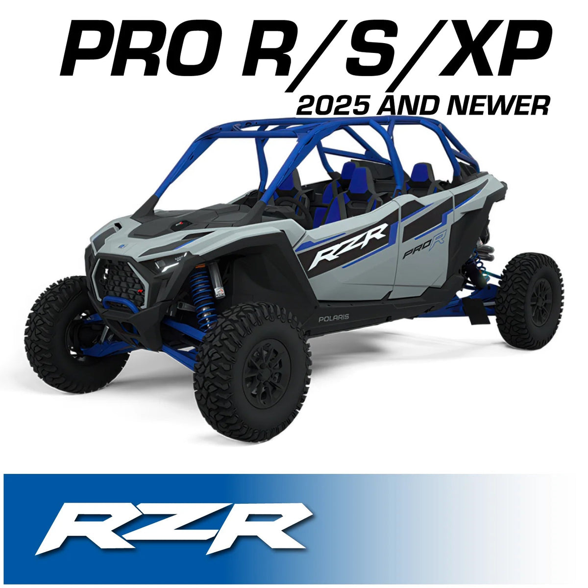 Rugged Radios 2025 & Up Polaris RZR Pro XP / Pro R / Pro S - Complete Communication Kit /w Bluetooth Intercom & 2-Way Radio - 696 PLUS Remote Head / G1 GMRS PRO25-696-RS-G1-HK
