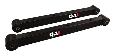 QA1 Rear Lower Trailing Arms - Rectangular Tubing - Polyurethane Bushing - Black - GM A-Body 1973-77 (Pair)