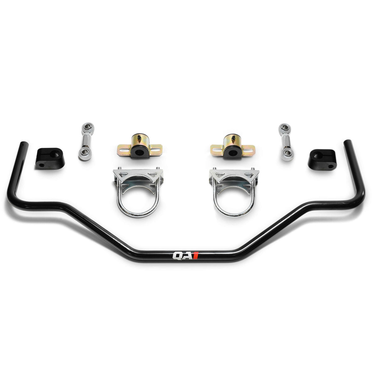 QA1 Rear Sway Bar - Rear - 0.875 in Diameter - Black - QA1 4-Link Rear Suspension System - GM X-Body 1968-72