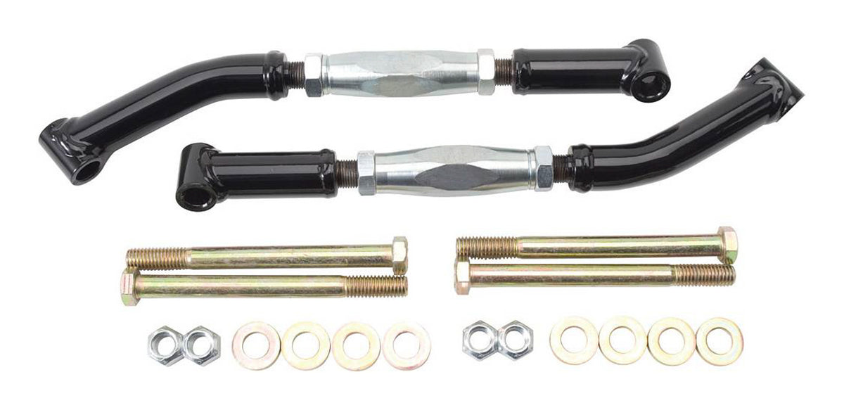 QA1 Trailing Arm Brace - Tubular - Adjustable - Black - GM A-Body / G-Body 1978-88 (Pair)