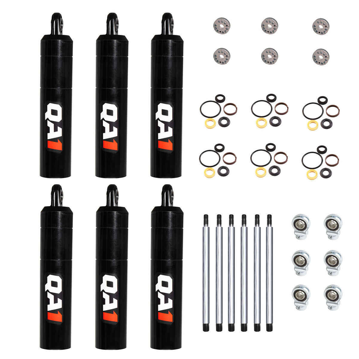 QA1 5Q Series Twintube Rear Shock Builder Kit - 8 in Travel - Dry Valve