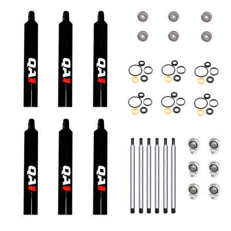 QA1 7Q Series Twintube Shock Builder Kit - 6 in Long - Dry Valve