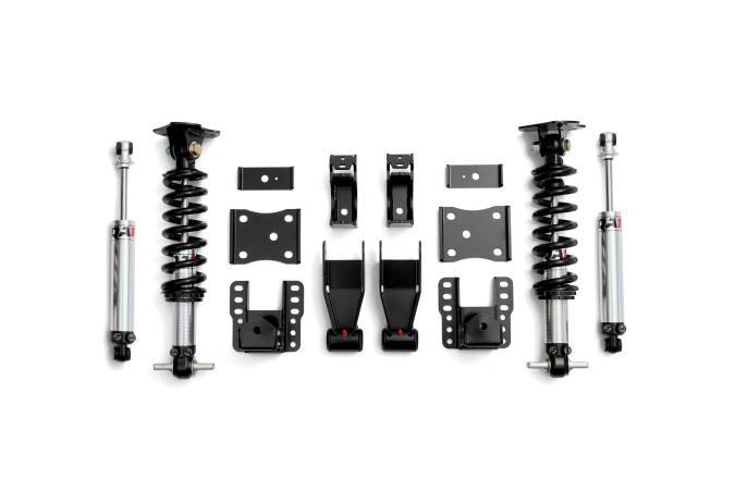 QA1 Lowering Kit - 3 in Front / 6 in Rear - Double Adjustable - GM Fullsize Truck 2007-18 2WD