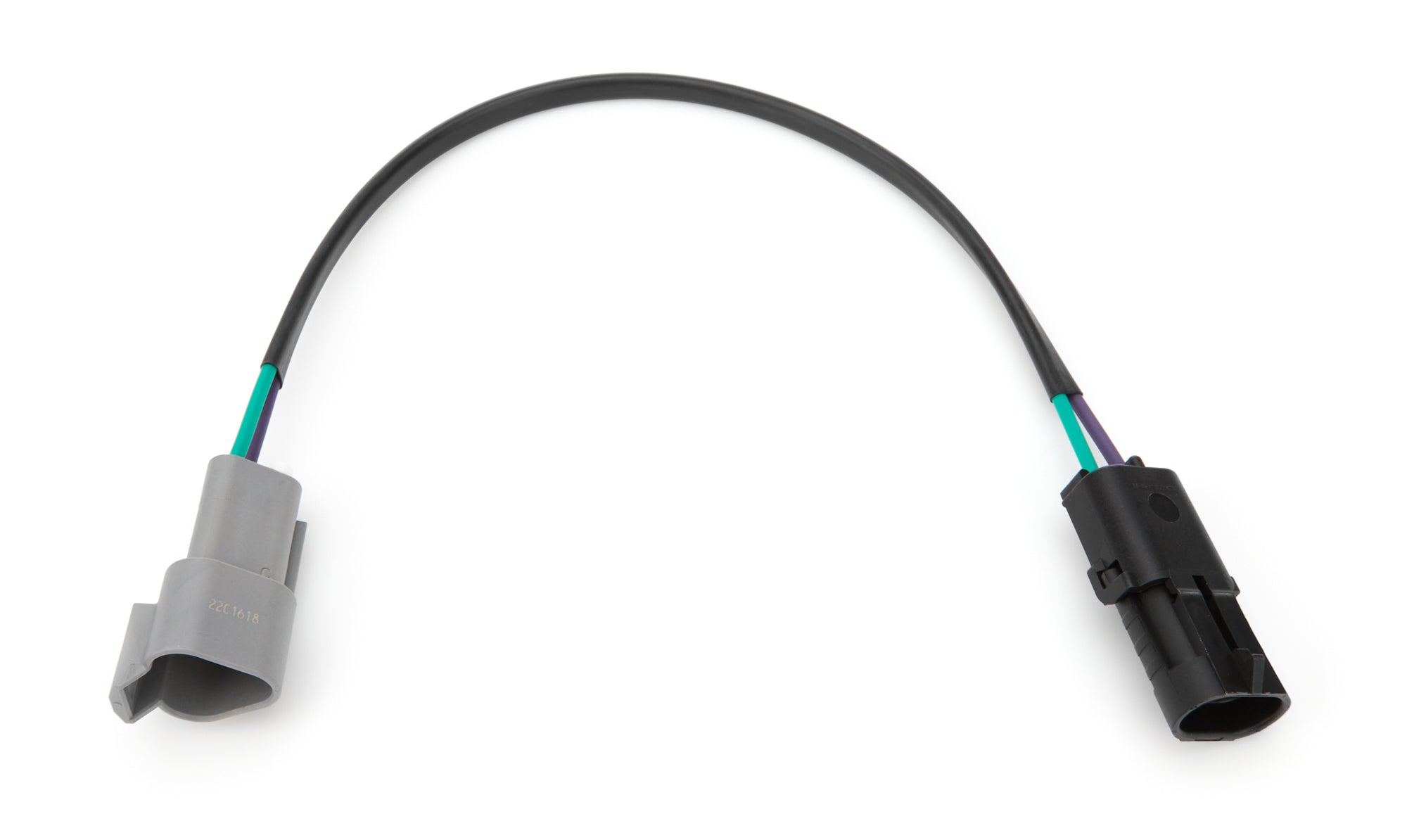 QuickCar Deutsch Connector to Weatherpack Distributor Adapter Harness - 12 in Long