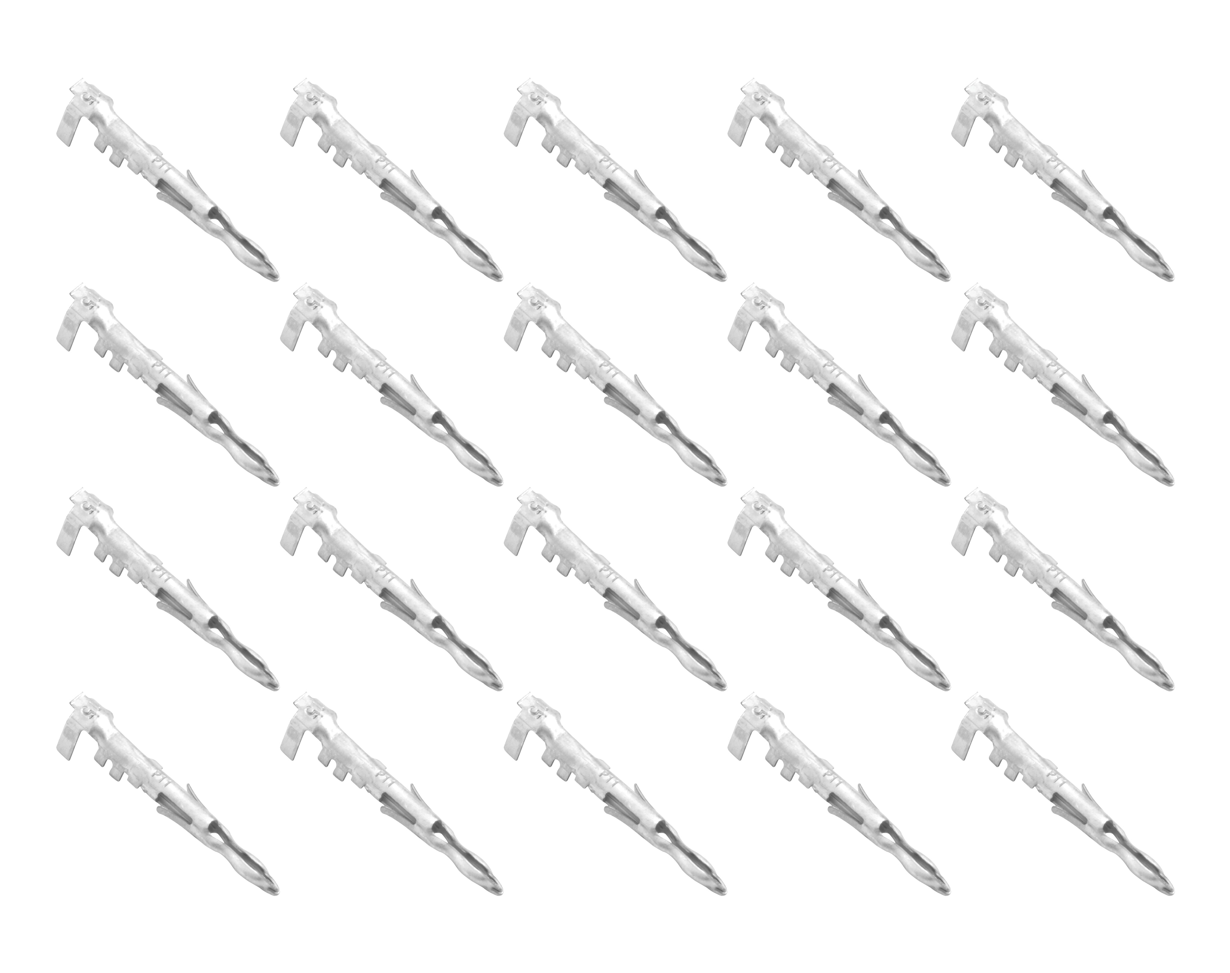 QuickCar 17-14 Gauge Weather Pack Pin - Male - Tin Copper (Set of 20)
