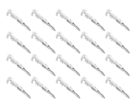 QuickCar 17-14 Gauge Weather Pack Pin - Male - Tin Copper (Set of 20)