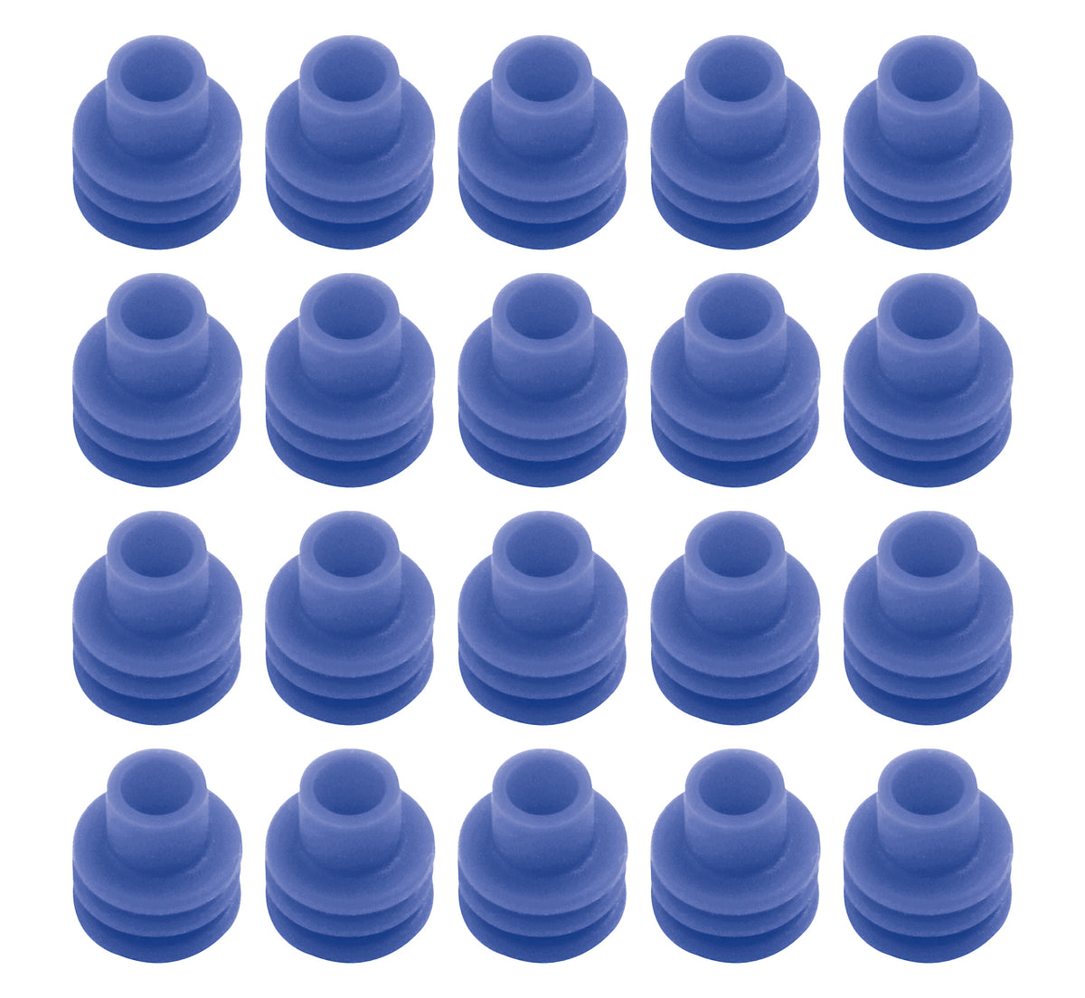 QuickCar 12 Gauge Weather Pack Cable Seal - Blue (Set of 20)