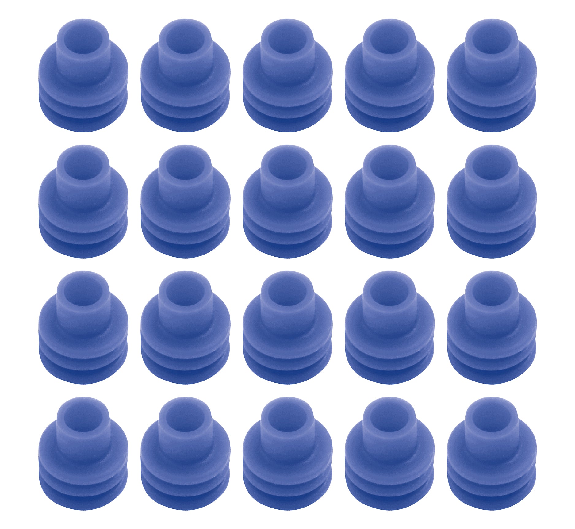 QuickCar 12 Gauge Weather Pack Cable Seal - Blue (Set of 20)