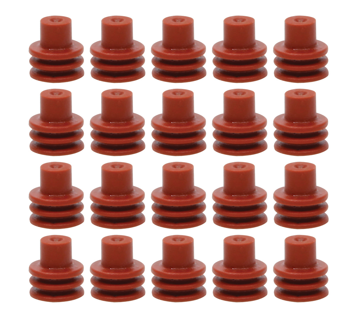 QuickCar 24-18 Gauge Weather Pack Cable Seal - Red (Set of 20)