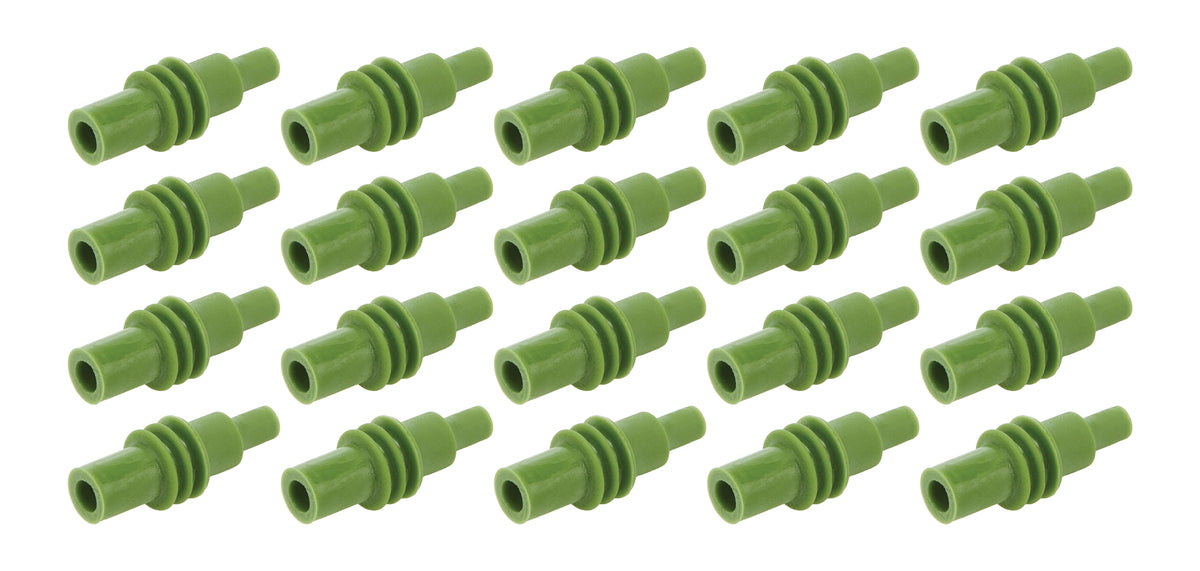 QuickCar Green Weather Pack Plug (Set of 20)