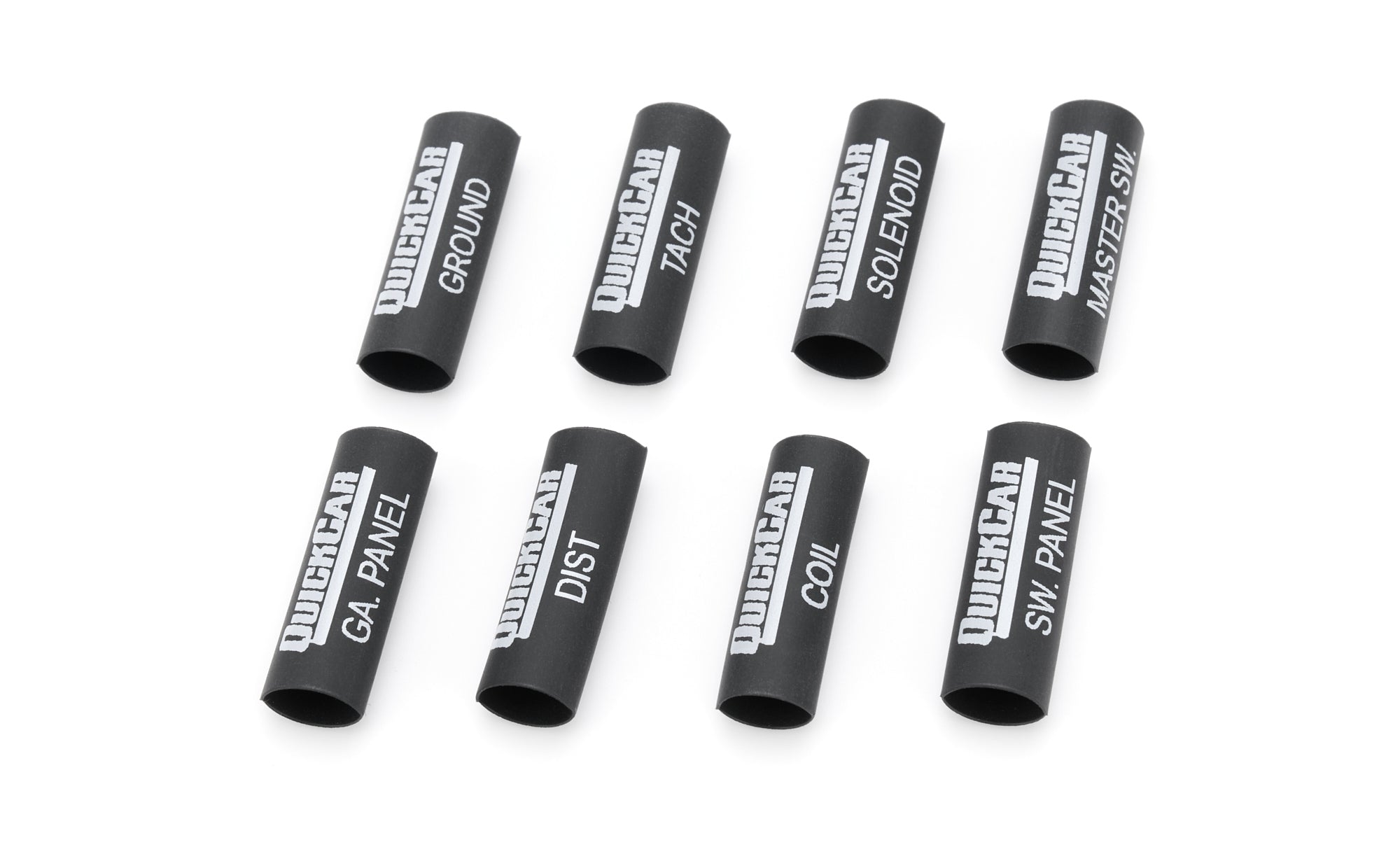 QuickCar Labeled Shrink Sleeve Tubing - Ignition Harness (Set of 8)