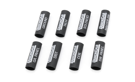 QuickCar Labeled Shrink Sleeve Tubing - Ignition Harness (Set of 8)
