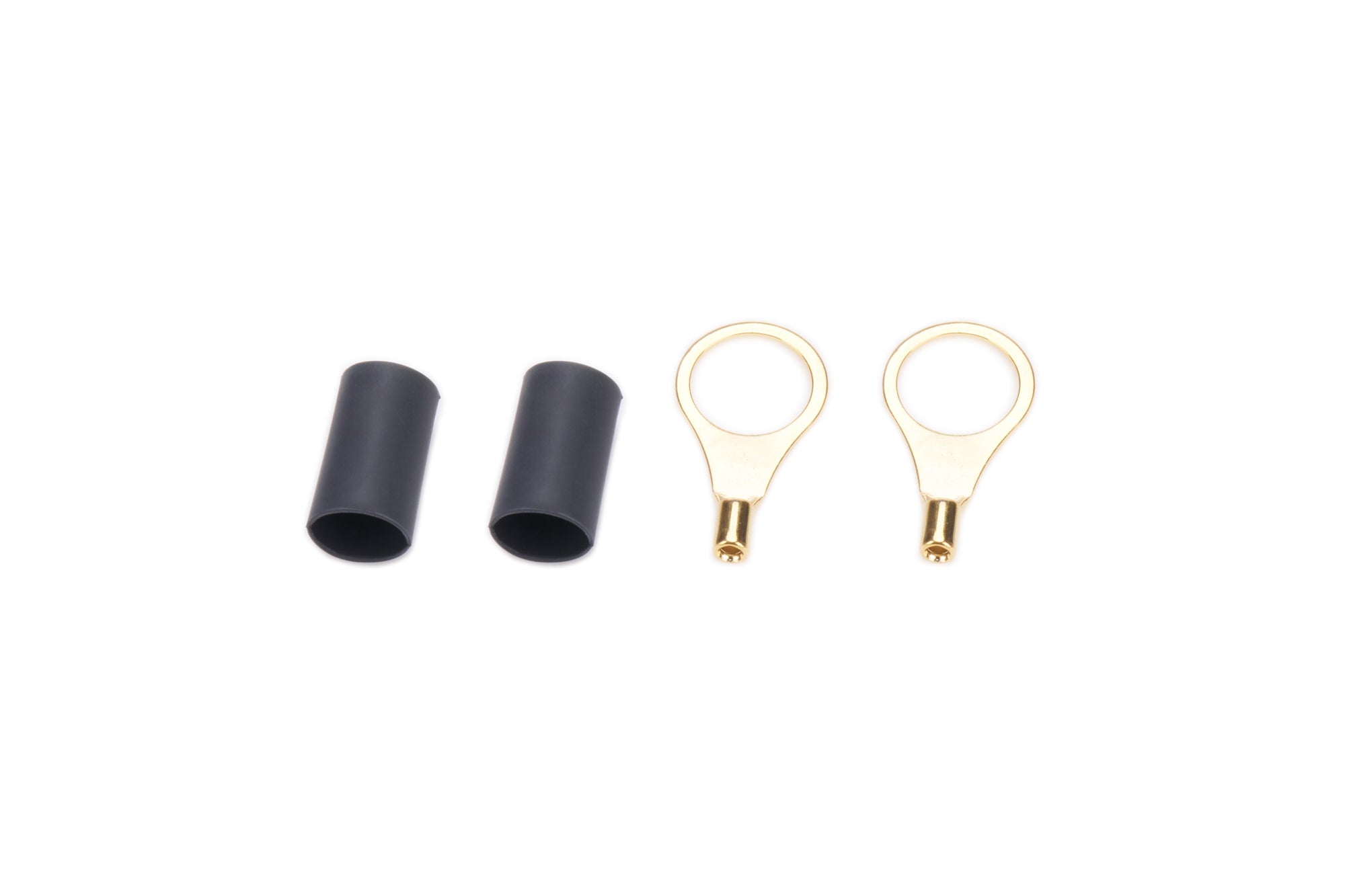 QuickCar Ring Terminal - 3/8 in Hole - 18-22 Gauge Wire - Heat Shrink (Pair)