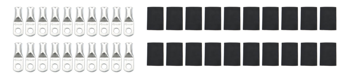 QuickCar 4 Gauge Battery Terminal - 1/4 in Eyelet (20 Pack)