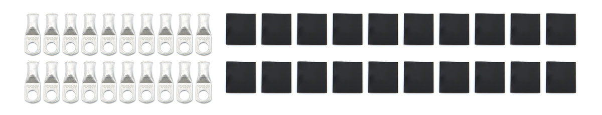 QuickCar 2 Gauge Battery Terminal - 3/8 in Eyelet (20 Pack)