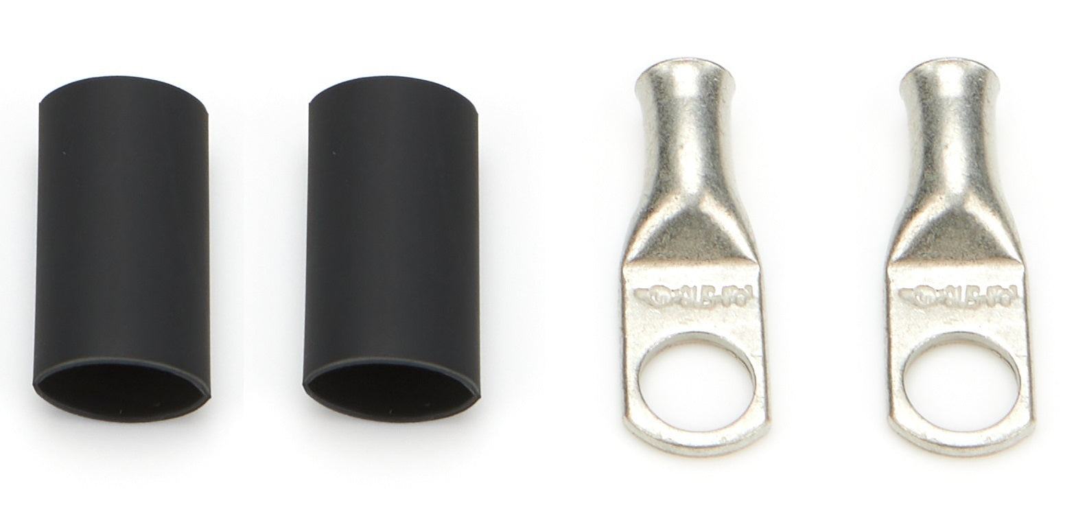 QuickCar 6 Guage Wire 1/2 in Ring Terminal - Copper - Tin (Pair)