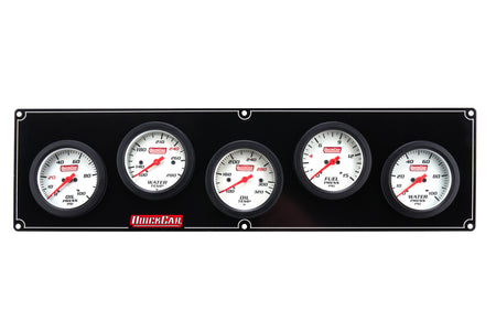 QuickCar Extreme Gauge Panel w/ Warning Light - 2-5/8 in Diameter - White Face 61-7056