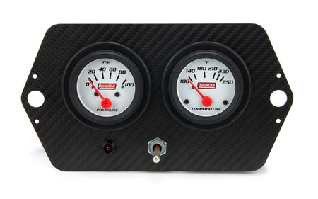 QuickCar Gauge Panel - 2-1/16 in Diameter - White Face