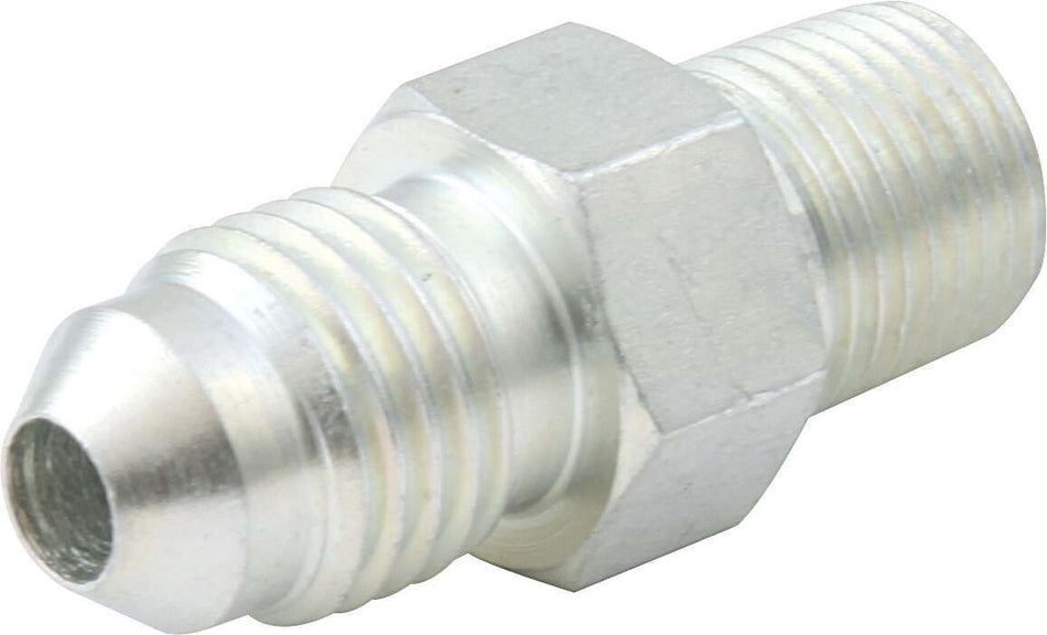 QuickCar Straight Adapter Fitting -4 AN Male - 1/8 in NPT Male