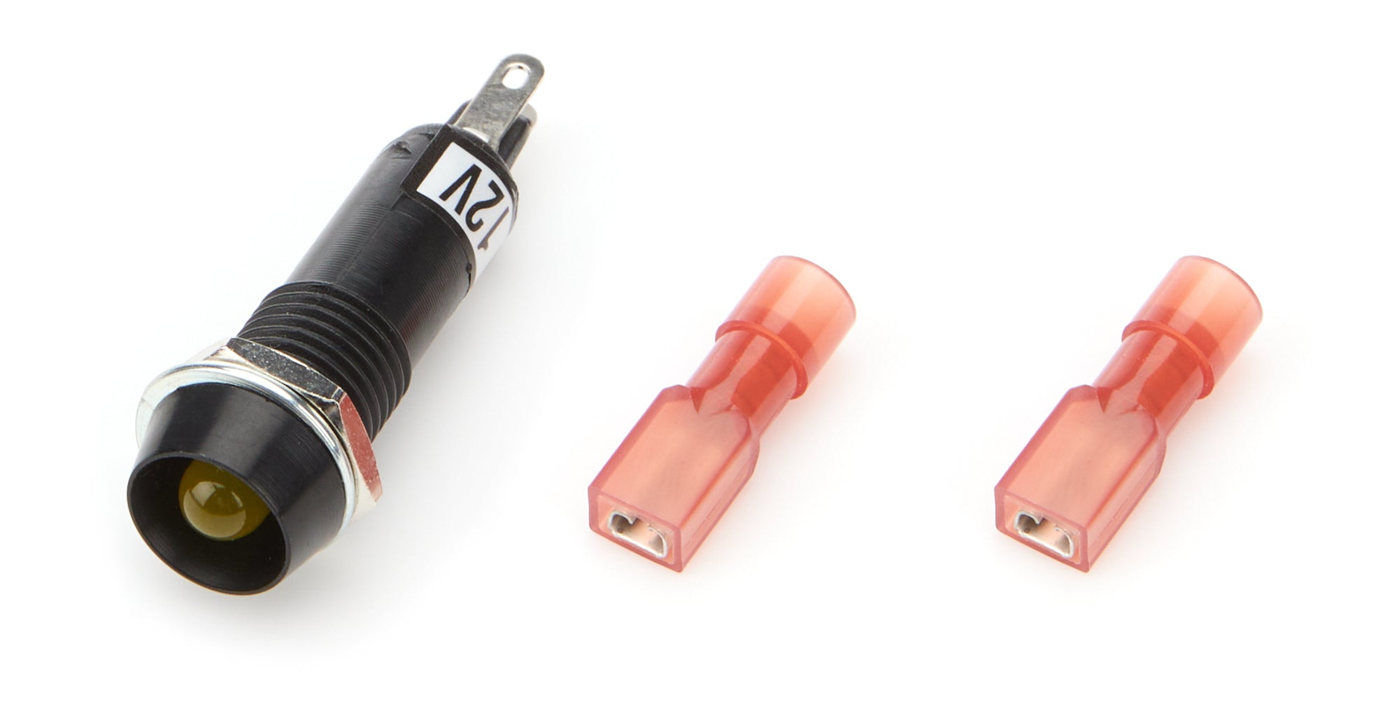 QuickCar Warning Light - 3/8 in Diameter - Amber - Quickcar Gauges