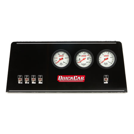 QuickCar Extreme Gauge Panel - 2-5/8 in Diameter - White Face 61-812-038