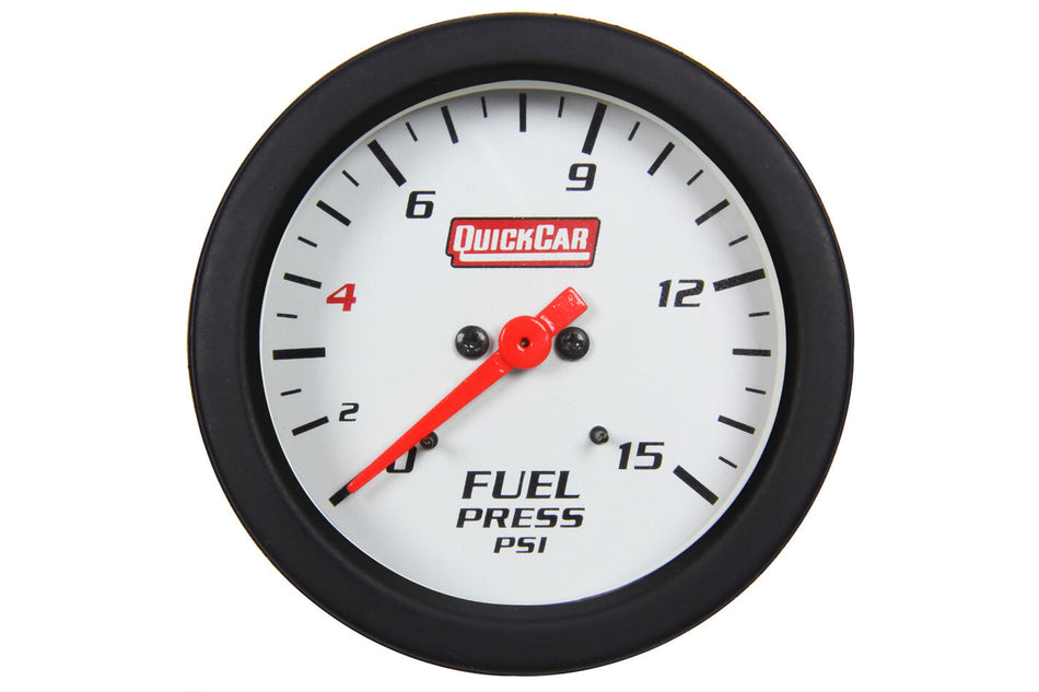 QuickCar Extreme Fuel Pressure Gauge w/ Built-In LED Warning Light - 2-5/8"