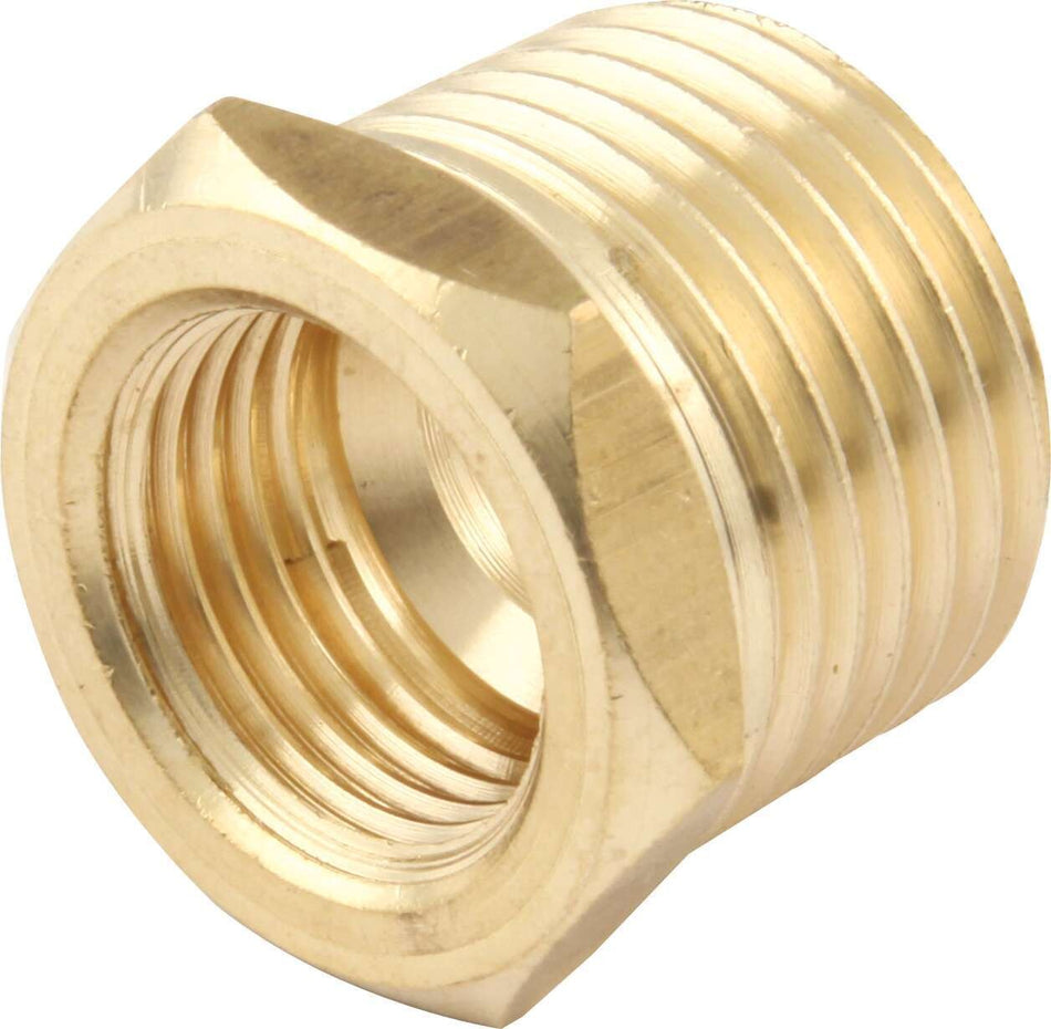 QuickCar Straight Temperature Adapter Fitting - 5/8-18 in Female to 1/2 in NPT Male - Brass