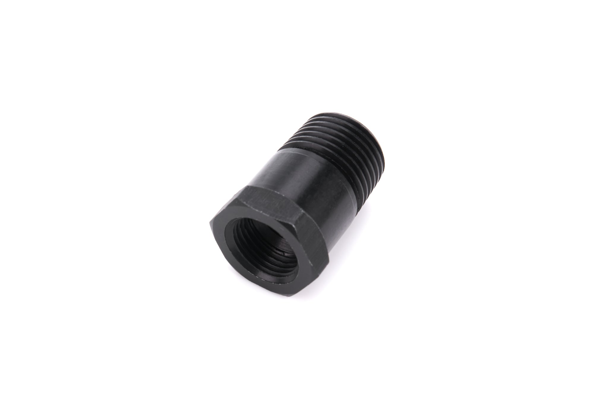 QuickCar Straight 1/2 in NPT Male to 5/8-18 in Female Fitting - Black