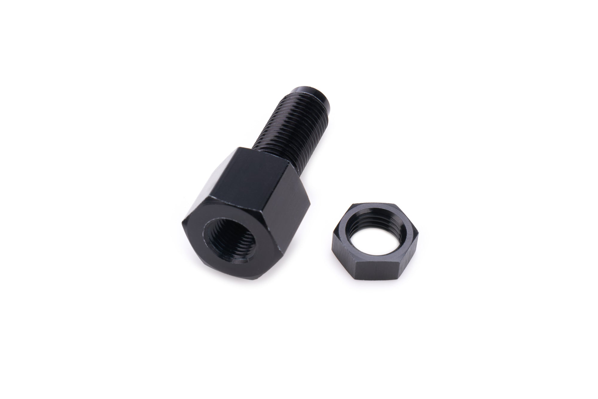 QuickCar Straight 4 AN Male to 1/8 in NPT Male Fitting - Black