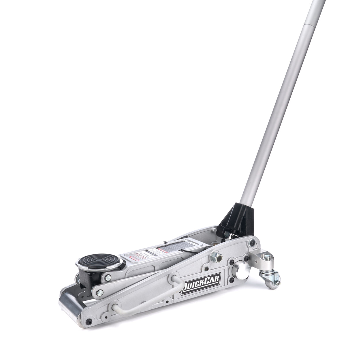 QuickCar Deluxe 6 Pump Aluminum Floor Jack - Silver