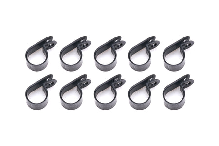 QuickCar Adel Line Clamp - Nylon - 5/8 in ID - Black (Set of 10)
