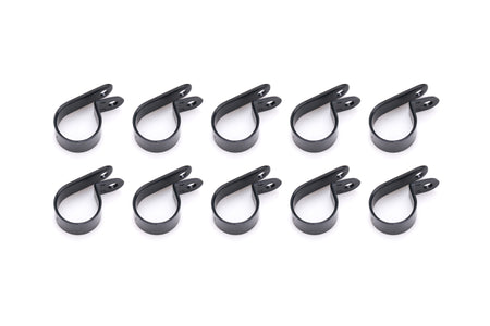 QuickCar Adel Line Clamp - Nylon - 3/4 in ID - Black (Set of 10)