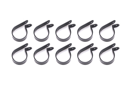 QuickCar Adel Line Clamp - Nylon - 1 in in ID - Black (Set of 10)
