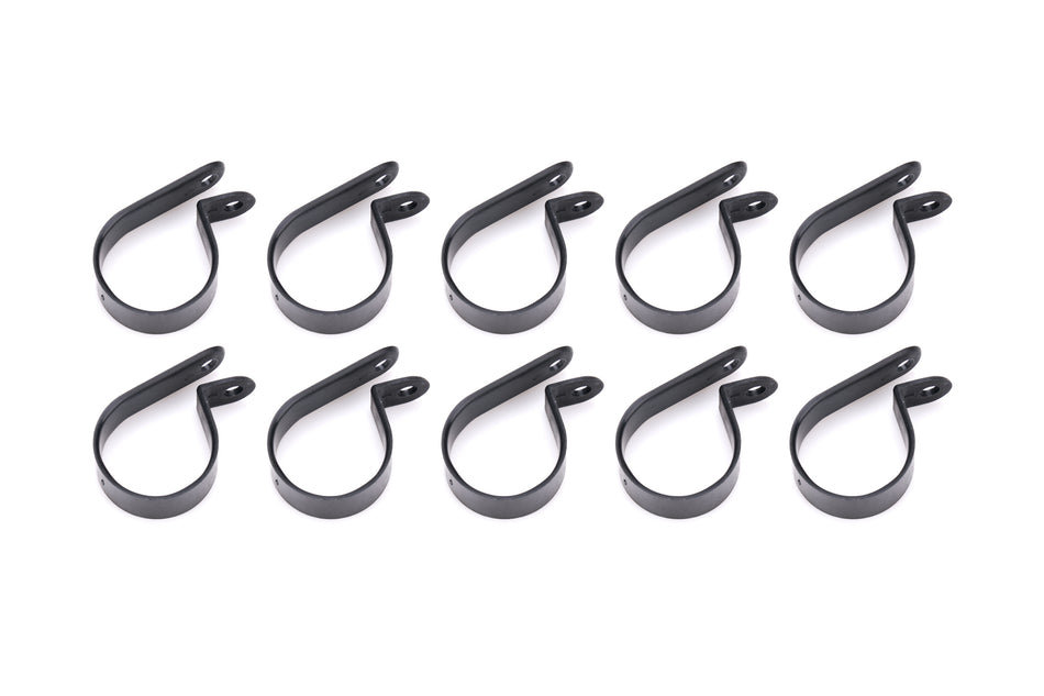 QuickCar Adel Line Clamp - Nylon - 1 in in ID - Black (Set of 10)
