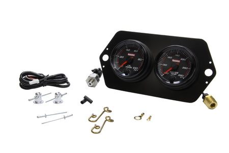 QuickCar Redline Gauge Panel - 2-5/8 in Diameter - Black Face