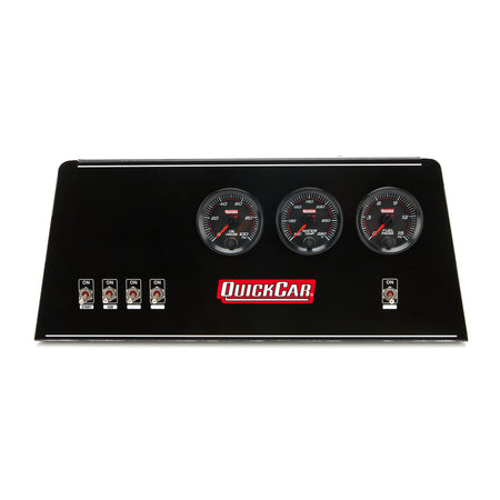 QuickCar Redline Gauge Panel - Single Ignition - 2-5/8 in Diameter - Black Face 69-812-038
