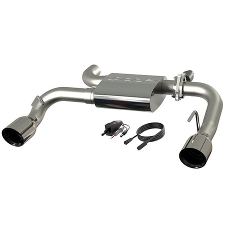 Quick Time Performance Screamer Axle-Back Stainless Exhaust System - 2-1/2 in Diameter - Ford Midsize SUV 2021-24 440521