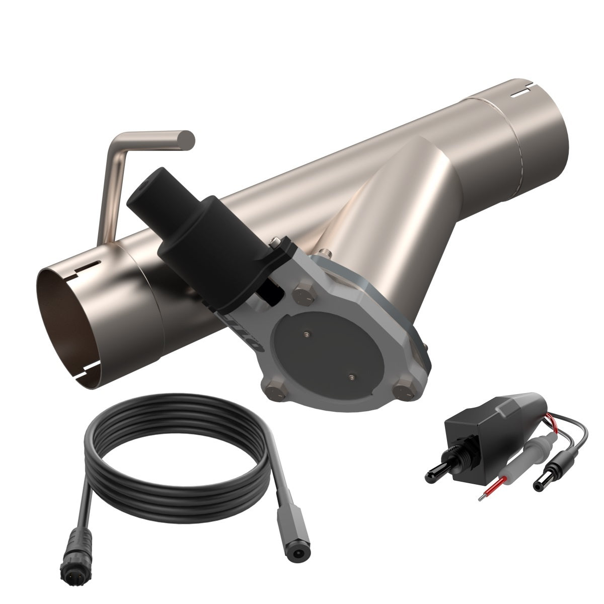 Quick Time Performance Aggressor Electric Stainless Exhaust Cut-Out - Clamp-On - Single - GM Fullsize Truck 2020-24
