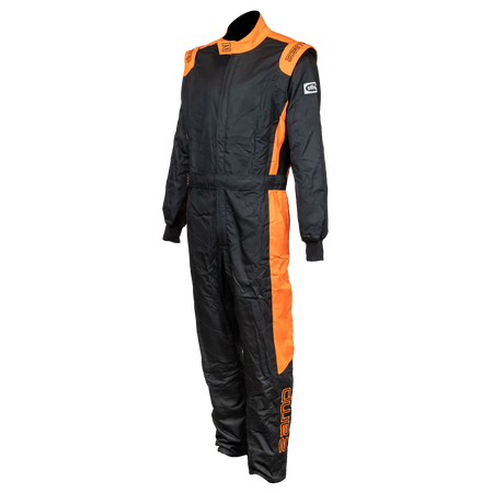 Zamp ZR-40 Youth Race Suit - Black / Orange