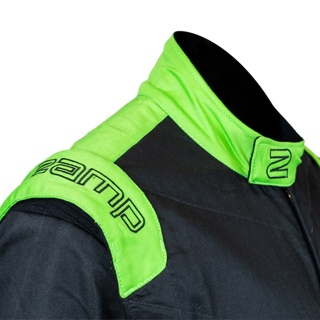 Zamp ZR-40 Youth Race Suit - Black / Green