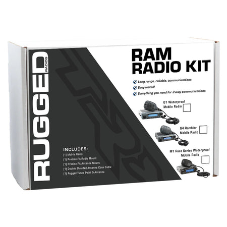 Rugged Radios RAM Two-Way Mobile Radio Kit - G1 Waterproof RAM-G1