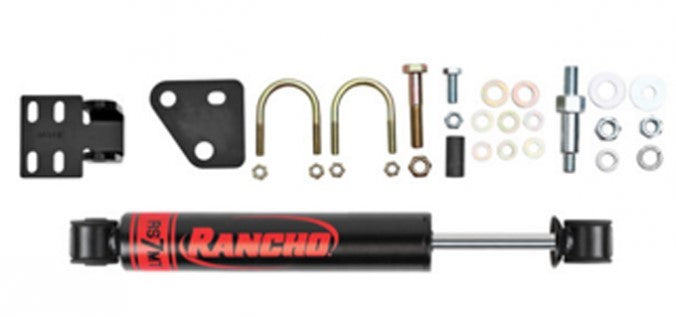 Rancho RS7MT Single Steering Stabilizer - Satin Black - Jeep Wrangler JK 2007-18